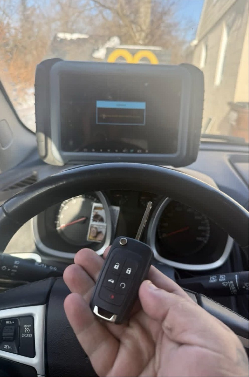 Chevrolet Equinox flip key programmed on site in Monroe