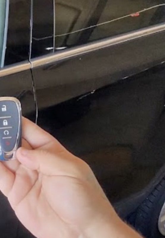 New Chevrolet Trax key programmed in the Detroit Metro long-term parking deck by City Locksmith Taylor
