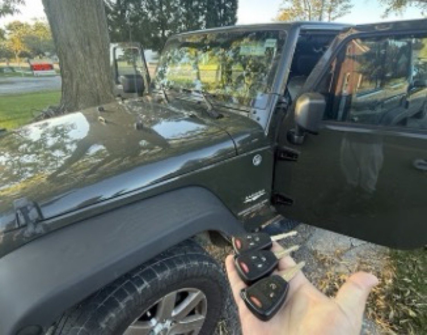 Spare Jeep Wrangler keys cut and programmed in Belleville by City Locksmith Taylor