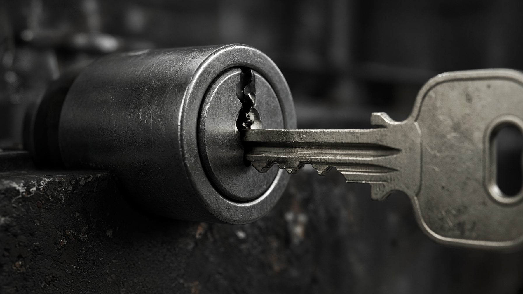 Lock cylinder and pins — locksmith diagnostic work