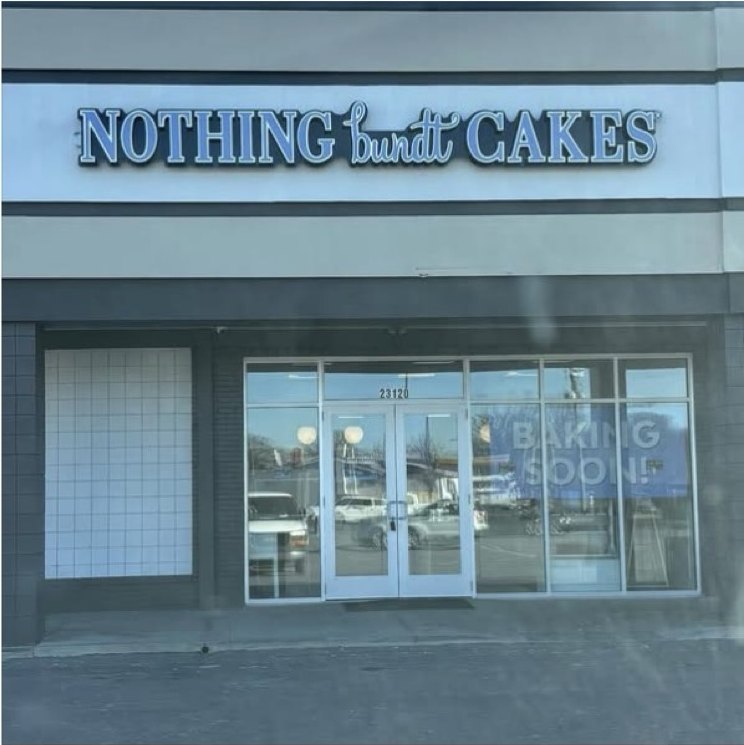 Nothing Bundt Cakes storefront at 23120 Outer Drive in Allen Park after a rekey by City Locksmith Taylor