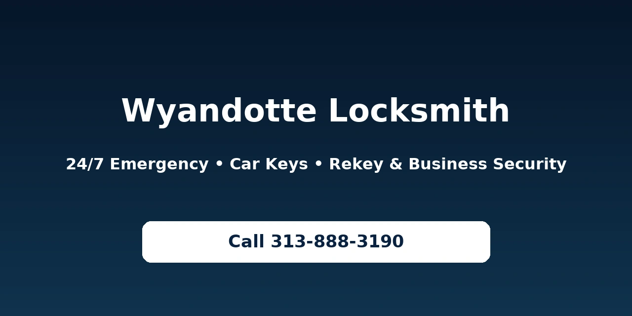 Wyandotte Locksmith – 24/7 Emergency Car Keys & Lockout Services